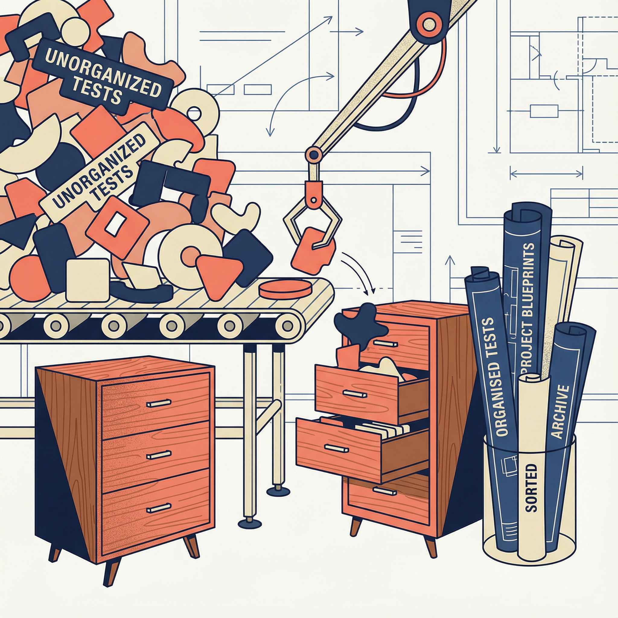 Illustration of organizing tests into logical structures